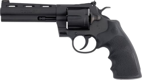 COLT PYTHON 357MAG 5" 6RD - MATTE BLUED BLACK HOGUE GRIPS