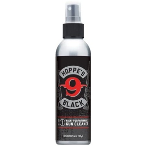 HOPPES BLACK GUN CLEANER 6 OZ. - ALUMINIUM PUMP BOTTLE