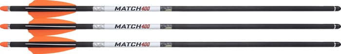 WICKED RIDGE XBOW ARROW MATCH - 400 CARBON 20" ALPHA HP 3PK