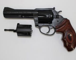 Charter Arms Model 13942 Target Double Dog .357 Magnum W/ 9mm Conversion Cylinder 4.2" 5 Rounds Black/Walnut