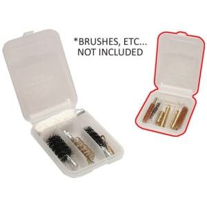 MTM JAG & BRUSH CASE - 4-COMPARTMENTS CLEAR