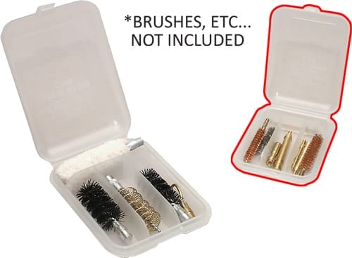 MTM JAG & BRUSH CASE - 4-COMPARTMENTS CLEAR