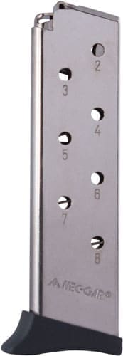 MEC-GAR MAGAZINE BERSA THUNDER - 380ACP 8RD FINGER REST NICKEL