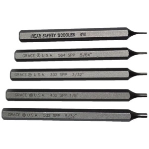 GRACE USA STARTER SHORT PIN - PUNCH SET STEEL 5PC