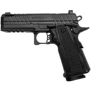LFA Apollo 11 Compact Pistol - 9mm | Black |Aluminum Grip | 4.1" | 1x17rd Mag