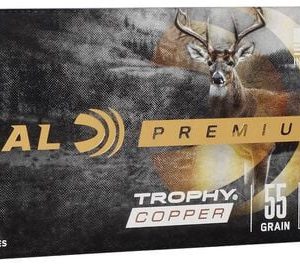 Federal 223 Rem Ammunition P223TC1 55 Grain Trophy Copper Ballistic Tip Lead-Free 20 Rounds