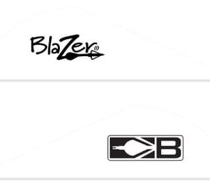 BOHNING BLAZER VANES - 2" SOLID WHITE 100PK