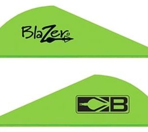 BOHNING BLAZER VANES - 2" SOLID NEON GREEN 100PK