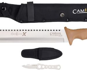 CAMILLUS CARNIVORE X MACHETE - 12" BLADE STAINLESS W/ KNIFE