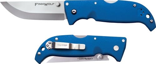 COLD STEEL FINN WOLF 3.5" BLUE - CLIP FOLDER W/TRI-AD LOCK
