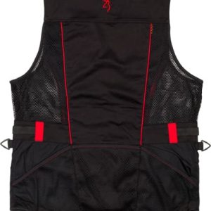 BROWNING ACE SHOOTING VEST - R-HAND 3XL BLACK/RED TRIM