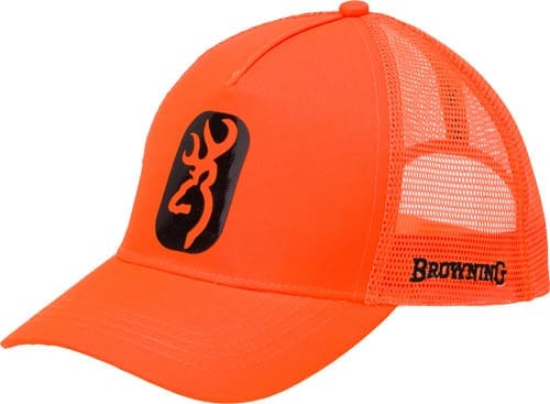 BROWNING CAP CENTERFIRE BLAZE - ORANGE W/BUCKMARK PATCH ADJ