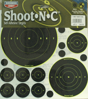 B/C TARGET SHOOT-N-C ASSORTED - 1"-50 2"-30 3"-10 5.5"-5 8"-5