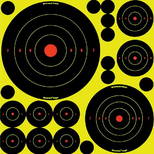 B/C TARGET SHOOT-N-C ASSORTED - 1"-50 2"-30 3"-10 5.5"-5 8"-5