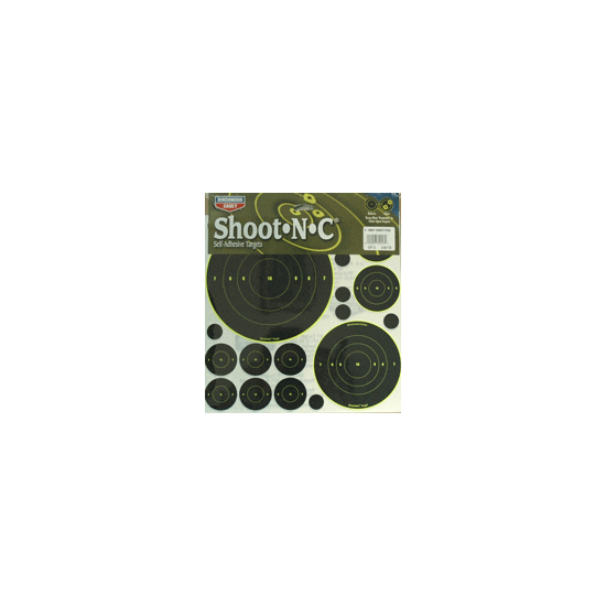 B/C TARGET SHOOT-N-C ASSORTED - 1"-50 2"-30 3"-10 5.5"-5 8"-5 - Image 2