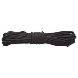 RED ROCK 550 PARACHUTE CORD - 50 FEET BLACK
