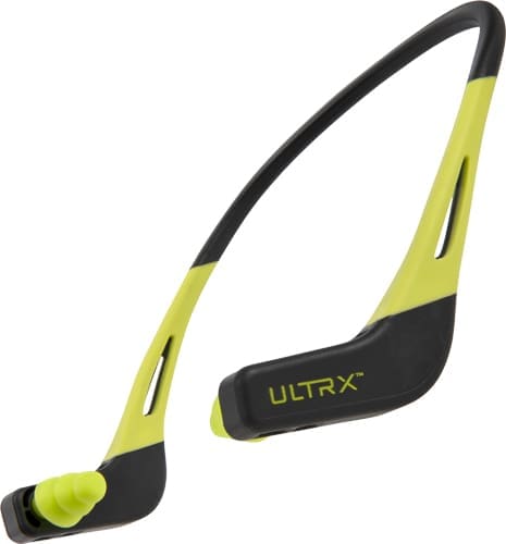 ULTRX WAVE BANDED EAR PLUGS - GRAY/YELLOW 22db