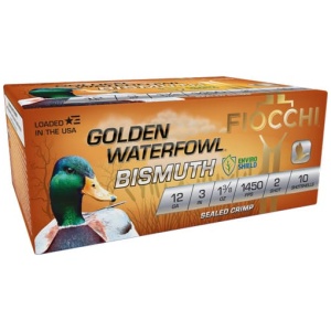 FIOCCHI GOLDEN BISMUTH 12GA 3" - 1-3/8OZ #2 1450FPS 10RD 10BX/C