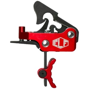 ELFTMANN TRIGGER APEX AR-15 - CURVED ADJ 2.75-7LBS RED