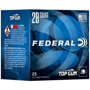 FEDERAL TOP GUN 28GA 2.75" 3/4 - OZ #7.5 1330FPS 250RD CASE LOT