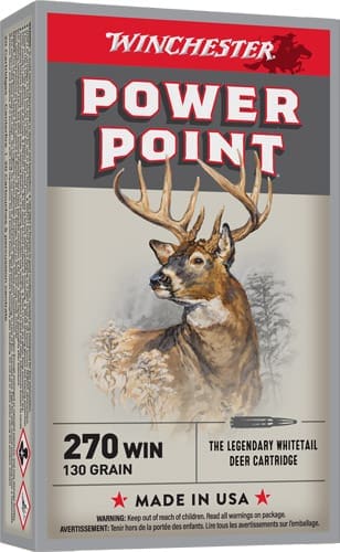 WINCHESTER SUPER-X 270 WIN - 130GR POWER POINT 20RD 10BX/CS