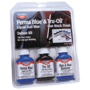 B/C DELUXE PERMA BLUE/TRU-OIL - COMPLETE FINISHING KIT
