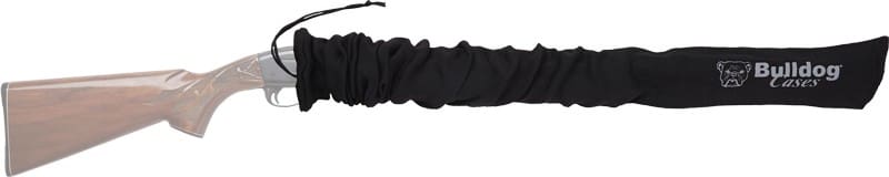 BULLDOG GUN SOCK 52"X4" BLACK - STANDARD SCOPED RIFLE & SHOTGN
