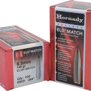 HORNADY BULLETS 6.5MM .264 - 140GR ELD-M MATCH 100CT 15BX/C