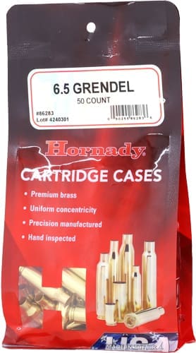 HORNADY UNPRIMED CASES 6.5 - GRENDEL 50 PACK 5PK/CS