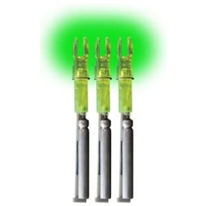 LUMENOK LIGHTED NOCK - X-SERIES GREEN 3PK