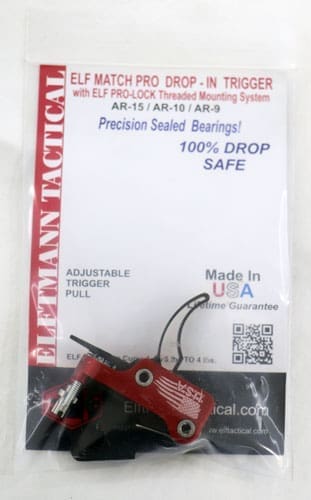 ELFTMANN TRIGGER AR-15 MATCH - PRO CURVED FNGR ADJ 2.75-4LBS