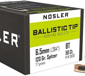 NOSLER BULLETS 6.5MM .264 - 120GR BALLISTIC TIP 50CT