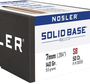 NOSLER BULLETS 7MM CAL .284 - 140GR SOLID BASE SP 50CT