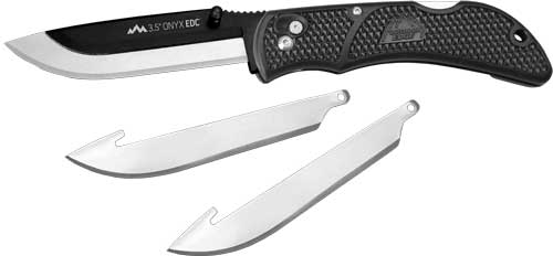 OUTDOOR EDGE 3.5" ONYX EDC - FOLDING BLADE BLACK BLISTER PK - Image 2