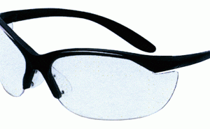 HOWARD LEIGHT VAPOR II GLASSES - BLACK FRAME/CLEAR LENS