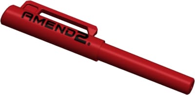 AMEND2 G10 RED SELF DEFENSE - TOOL G10 CORE METAL FREE