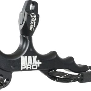 T.R.U. BALL RELEASE MAX PRO+ - HAND HELD 4-FINGER THUMB BLACK