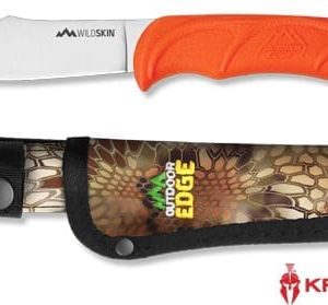 OUTDOOR EDGE WILD SKIN 4.0" - GUTHOOK KNIFE W/ MO SHEATH