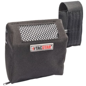 TACSTAR UNIVERSAL BRASS - CATCHER W/VELCRO STRAPS BLACK