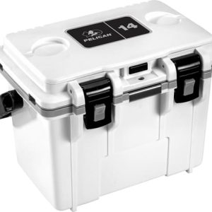 PELICAN COOLERS IM 14 QUART - WHITE/GRAY W/DRY STORAGE