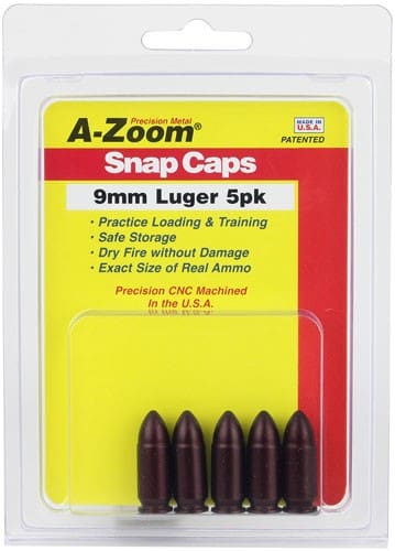 A-ZOOM METAL SNAP CAP 9MM - LUGER 5-PACK - Image 2