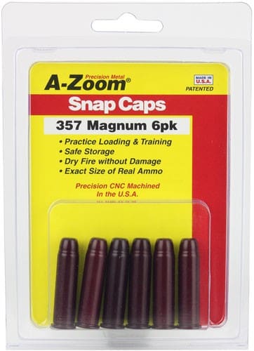 A-ZOOM METAL SNAP CAP .357 - MAGNUM 6-PACK - Image 2