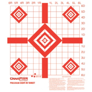 CHAMPION TARGET PAPER REDFIELD - STYLE SIGHT-IN 100-PACK
