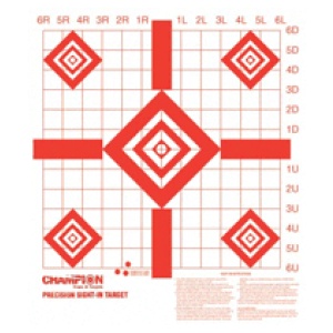 CHAMPION TARGET PAPER REDFIELD - STYLE SIGHT-IN 10-PACK