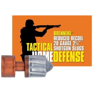 BRENNEKE USA LOW RECOIL 20GA - 2.75" 3/4OZ SLUG 5RD 50BX/CS