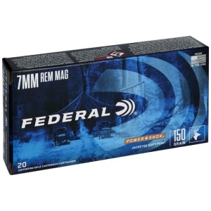 FEDERAL POWER-SHOK 7MM REM MAG - 150GR SP 20RD 10BX/CS