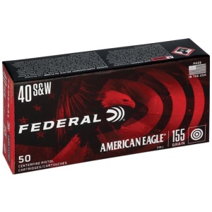 FEDERAL AE 40 SW 155GR FMJ-TC - 50RD 20BX/CS