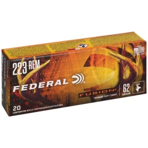 FEDERAL FUSION 223 REM 62GR - FUSION 20RD 10BX/CS