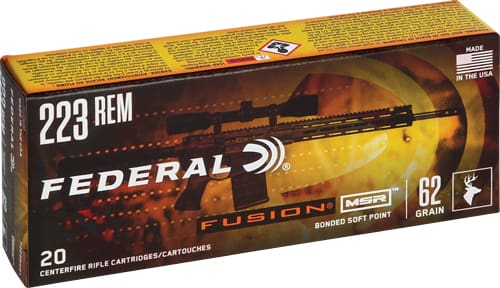 FEDERAL FUSION 223 REM 62GR - FUSION MSR 20RD 10BX/CS