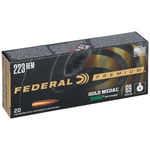 FEDERAL GOLD MEDAL 223 REM - 69GR MATCHKING 20RD 10BX/CS